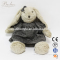 Dressing plush stuffed bunny doll rabbit toy for children gift or decoration
